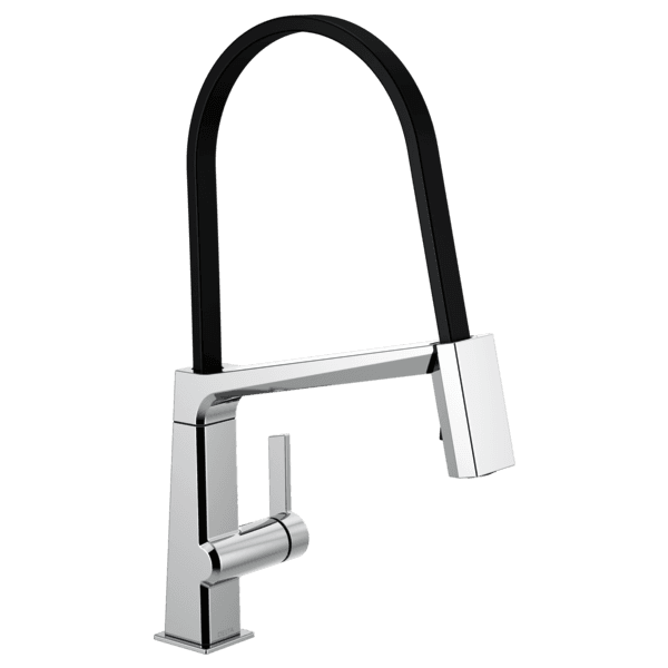 Delta Pivotal™: Single Handle Exposed Hose Kitchen Faucet material