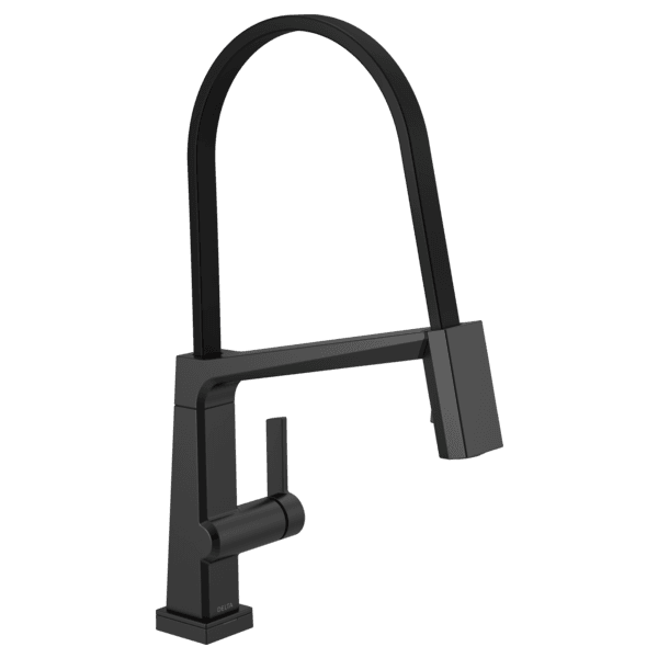 Delta Pivotal™: Single Handle Exposed Hose Kitchen Faucet With Touch2O Technology material