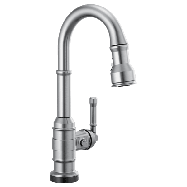Delta Broderick™: Single Handle Pull-Down Bar/Prep Faucet with Touch2O Technology material