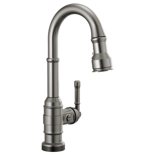 Delta Broderick™: Single Handle Pull-Down Bar/Prep Faucet with Touch2O Technology material