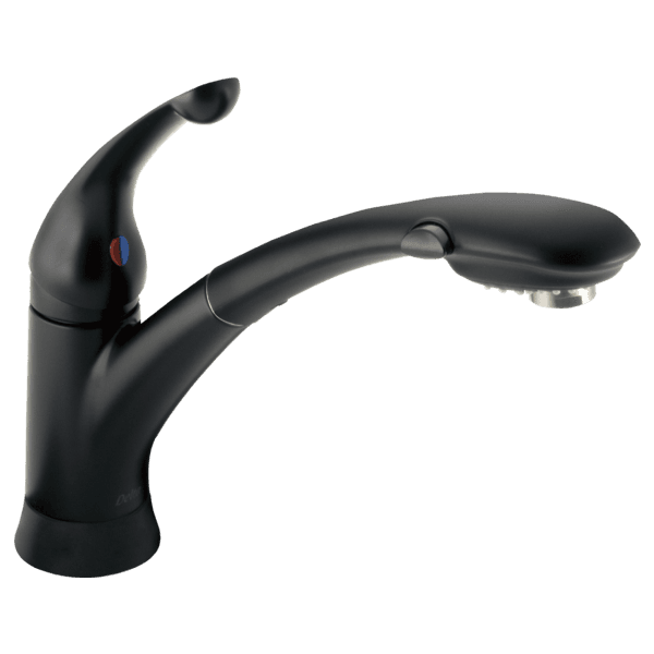 Delta Signature Pullouts: Single Handle Pull-Out Kitchen Faucet material
