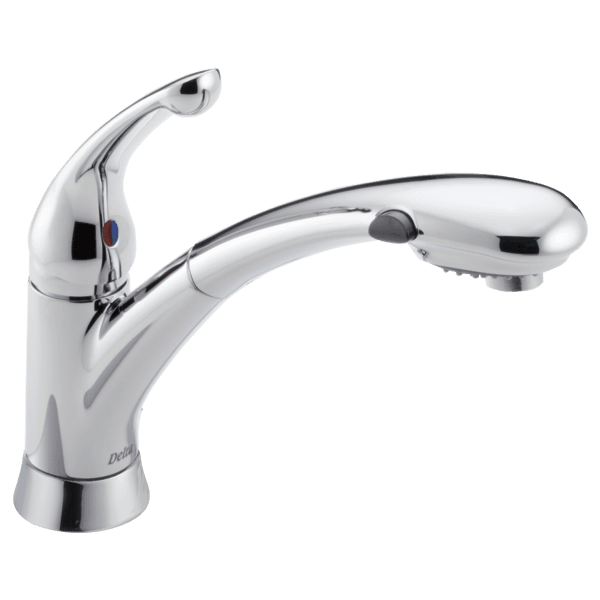 Delta Signature Pullouts: Single Handle Pull-Out Kitchen Faucet material