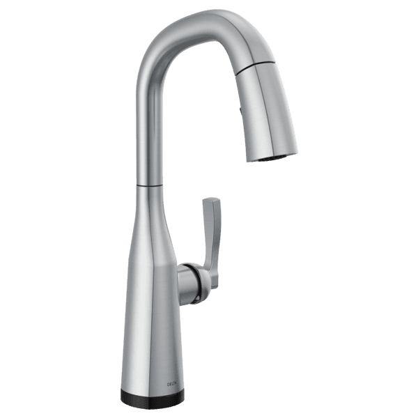Delta Stryke®: Single Handle Pull Down Bar/Prep Faucet with Touch 2O Technology material