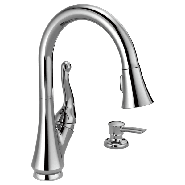 Delta Talbott™: Single Handle Pull-Down Kitchen Faucet with Soap Dispenser material