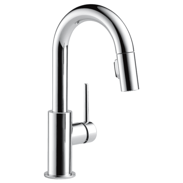 Delta Trinsic®: Single Handle Pull-Down Bar/Prep Kitchen Limited Swivel material