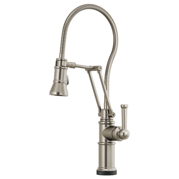 Brizo Artesso®: SmartTouch® Articulating Kitchen Faucet With Finished Hose material