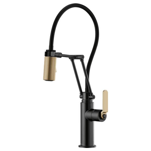 Brizo Litze®: Articulating Faucet with Industrial Handle material
