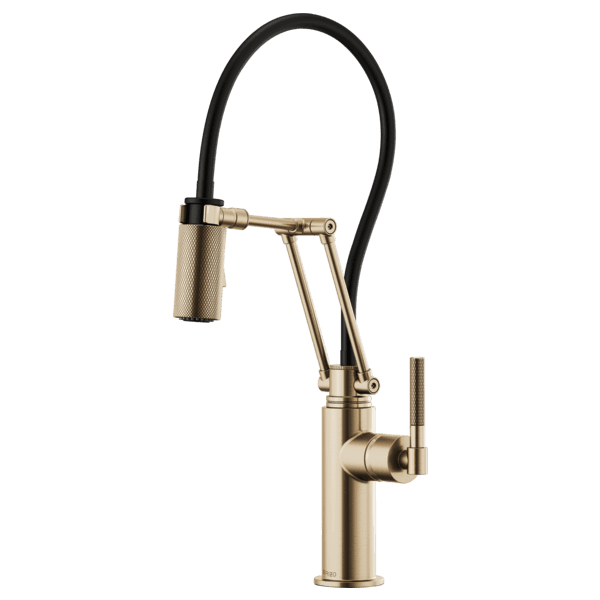 Brizo Litze®: Articulating Faucet with Knurled Handle material