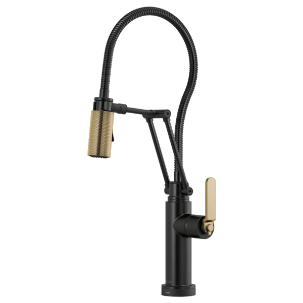 Brizo Litze®: SmartTouch® Articulating Kitchen Faucet With Finished Hose material