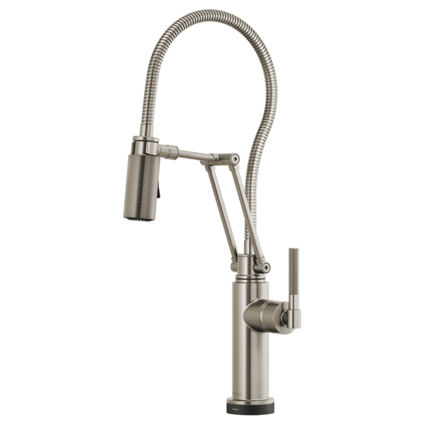 Brizo Litze®: SmartTouch® Articulating Kitchen Faucet With Finished Hose material