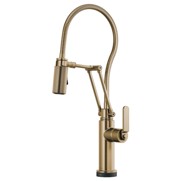 Brizo Litze®: SmartTouch® Articulating Kitchen Faucet With Finished Hose material