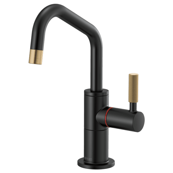 Brizo Litze®: Instant Hot Faucet with Angled Spout and Knurled Handle material