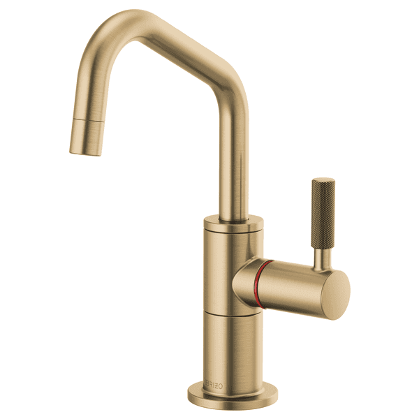 Brizo Litze®: Instant Hot Faucet with Angled Spout and Knurled Handle material
