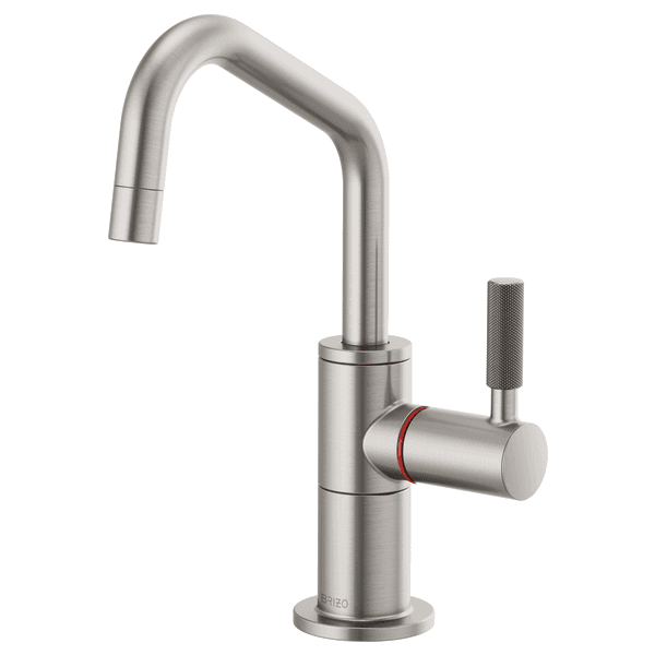 Brizo Litze®: Instant Hot Faucet with Angled Spout and Knurled Handle material