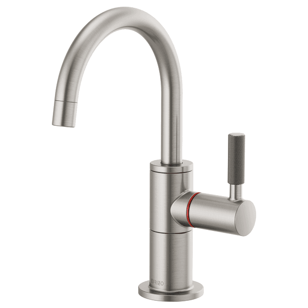 Brizo Litze®: Instant Hot Faucet with Arc Spout and Knurled Handle material