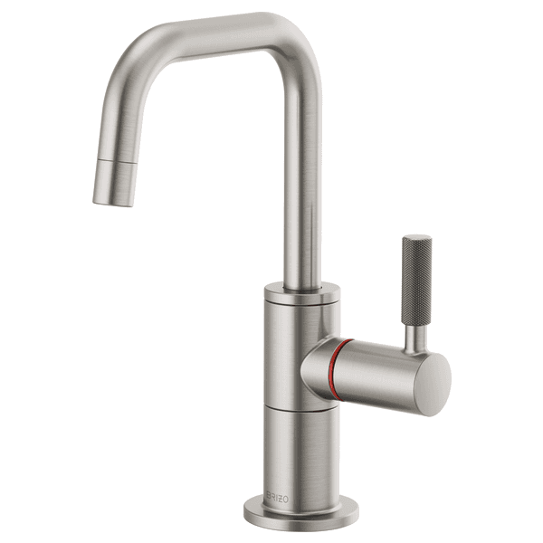 Brizo Litze®: Instant Hot Faucet with Square Spout and Knurled Handle material