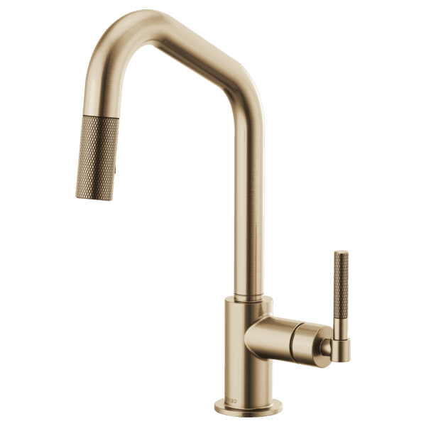 Brizo Litze®: Pull-Down Faucet with Angled Spout and Knurled Handle material