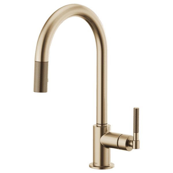 Brizo Litze®: Pull-Down Faucet with Arc Spout and Knurled Handle material