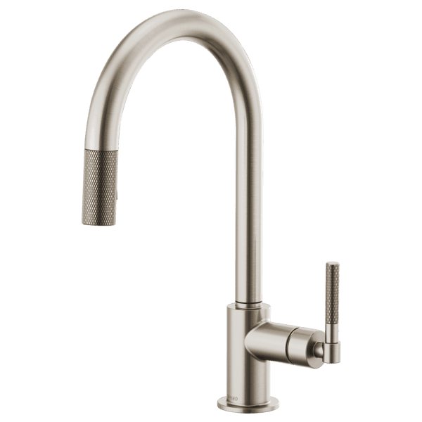 Brizo Litze®: Pull-Down Faucet with Arc Spout and Knurled Handle material