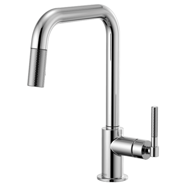 Brizo Litze®: Pull-Down Faucet with Square Spout and Knurled Handle material