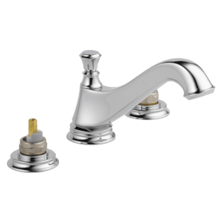 Delta Cassidy™: Two Handle Widespread Bathroom Faucet - Low Arc Spout - Less Handles material