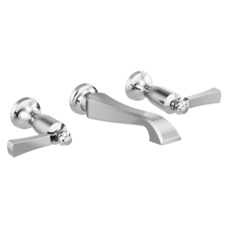 Delta Dorval™: Two Handle Wall Mount Bathroom Faucet Trim Only material