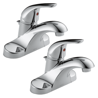 Delta Foundations®: Single Handle Centerset Bathroom Faucet material