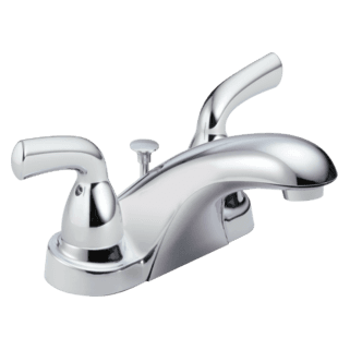 Delta Foundations®: Two Handle Centerset Bathroom Faucet material