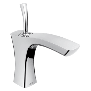 Delta Tesla®: Single Handle Bathroom Faucet - Less Pop Up material