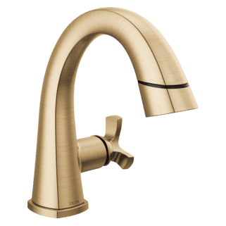 Delta Stryke®: Single Handle Pull Down Bathroom Faucet material