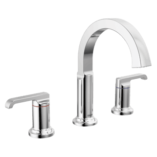 Delta Tetra™: Two Handle Widespread Bathroom Faucet material