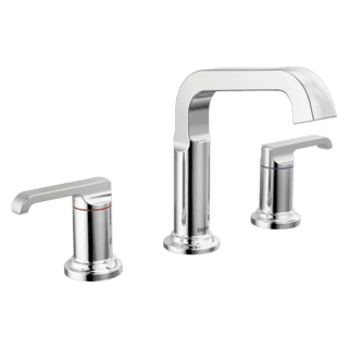 Delta Tetra™: Two Handle Widespread Bathroom Faucet material