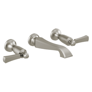 Delta Dorval™: Two Handle Wall Mount Bathroom Faucet Trim Only material