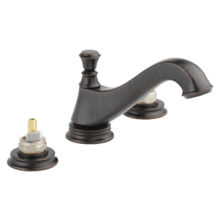 Delta Cassidy™: Two Handle Widespread Bathroom Faucet - Low Arc Spout - Less Handles material