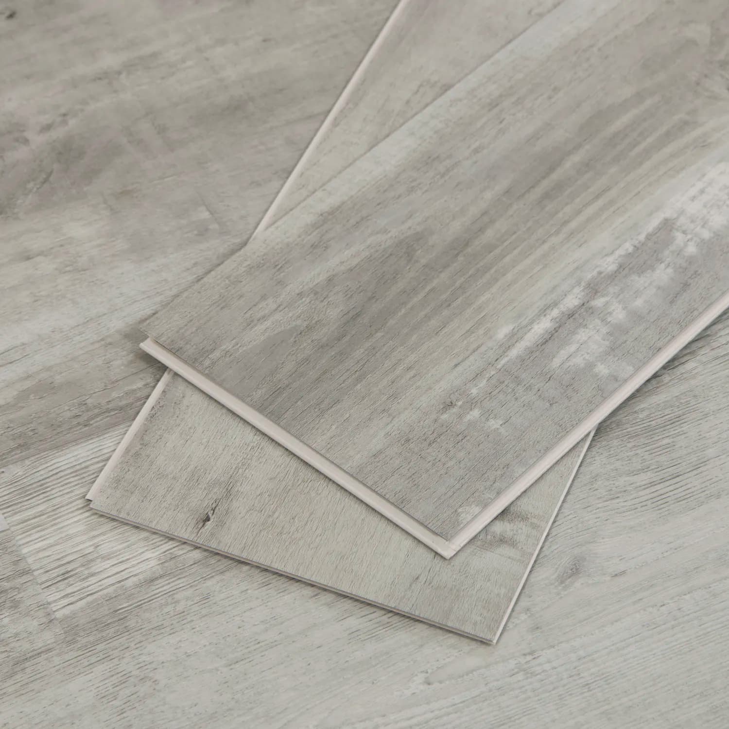 Gray Ash Classic Wide+ Click Vinyl Plank Flooring, 23.77sq.ft./box, 10 planks, 48" x 7-1/8" x 7/32" material