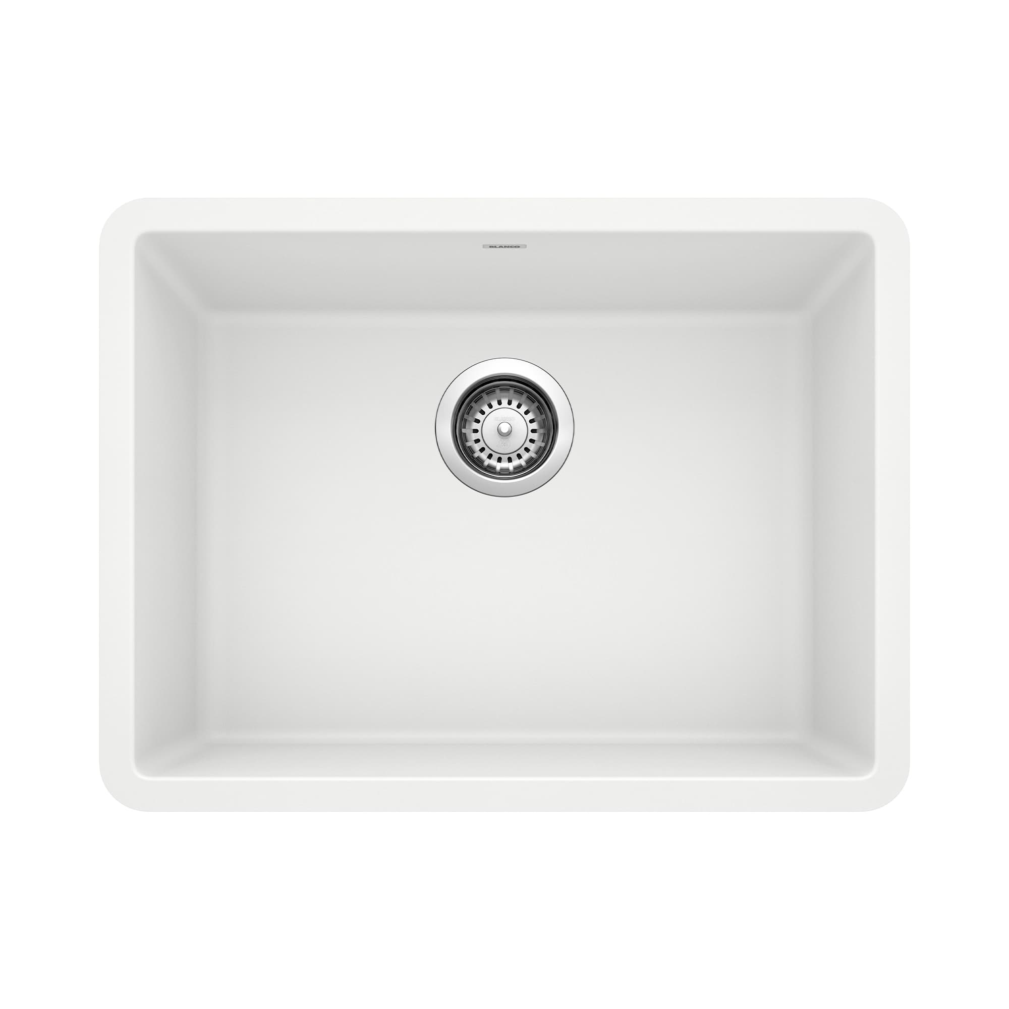 Precis 24" Single Bowl Kitchen Sink - White material