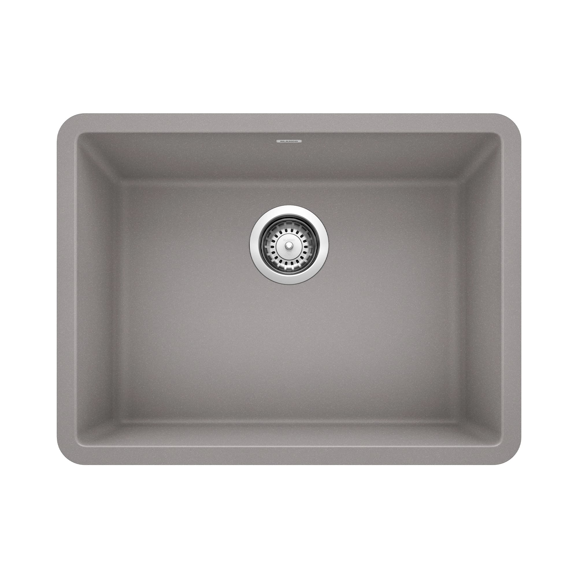Precis 24" Single Bowl Kitchen Sink - Metallic Gray material