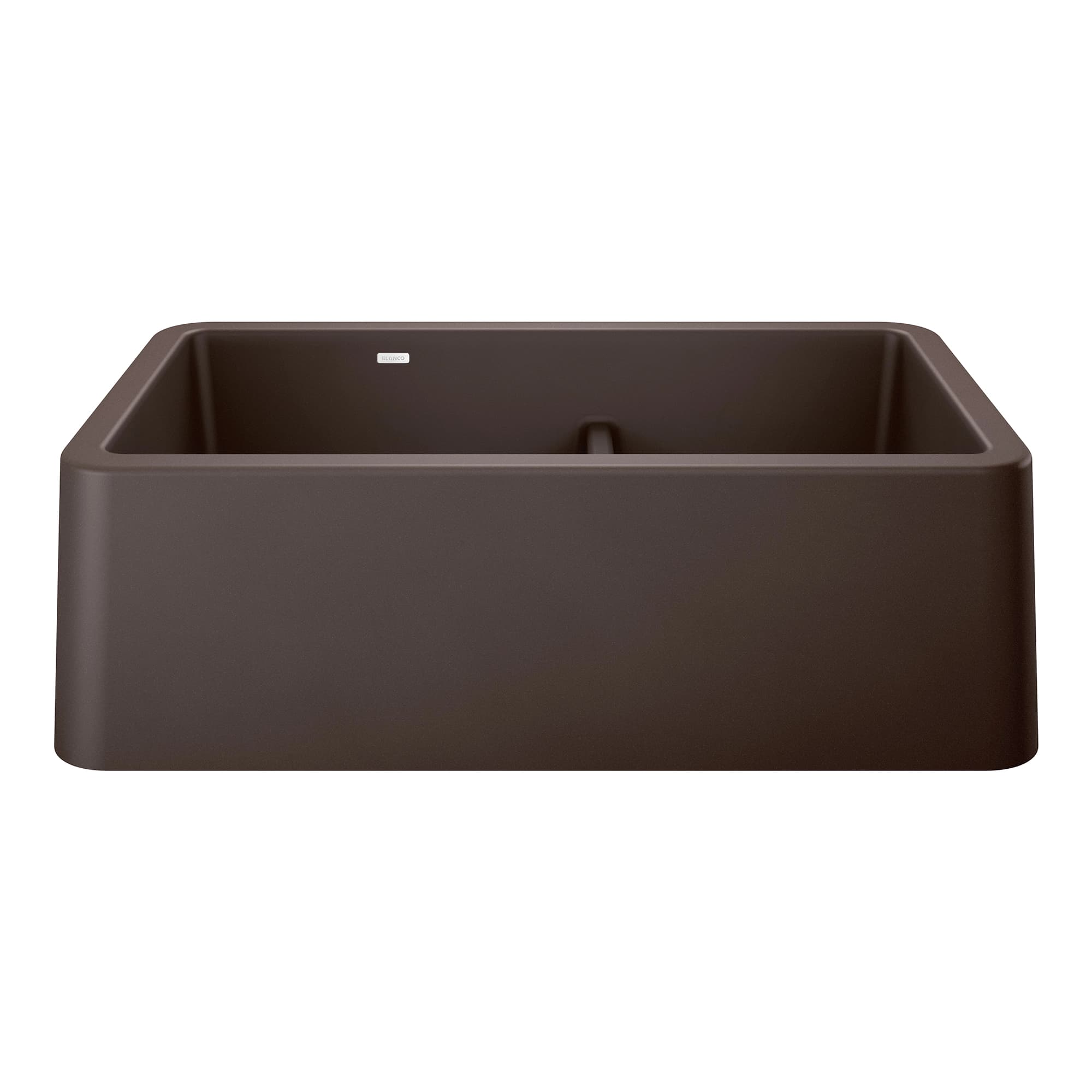 Ikon 33" Apron Double Bowl Farmhouse Sink with Low Divide - Café material