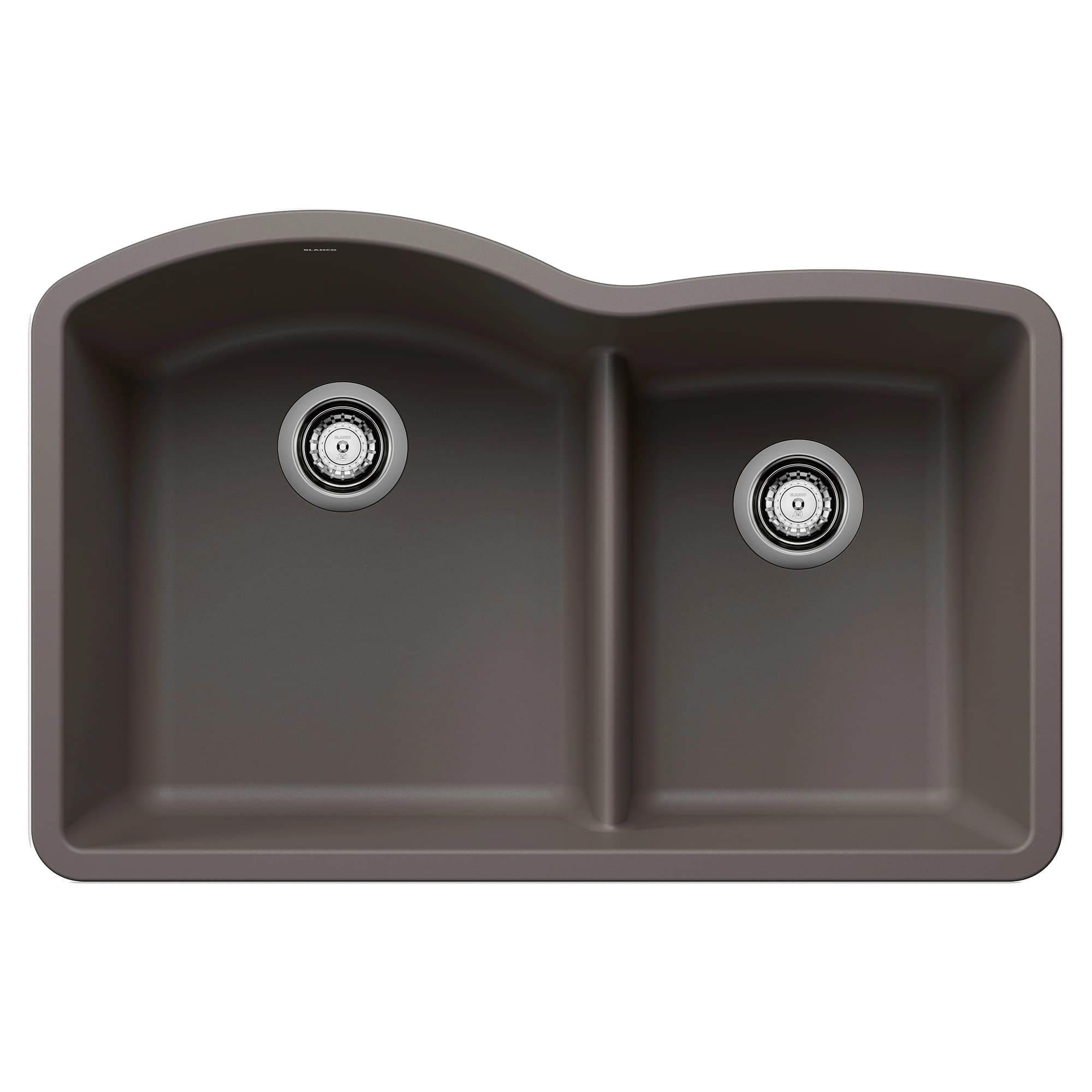Diamond 1-3/4 Double Bowl Kitchen Sink with Low Divide - Volcano Gray material