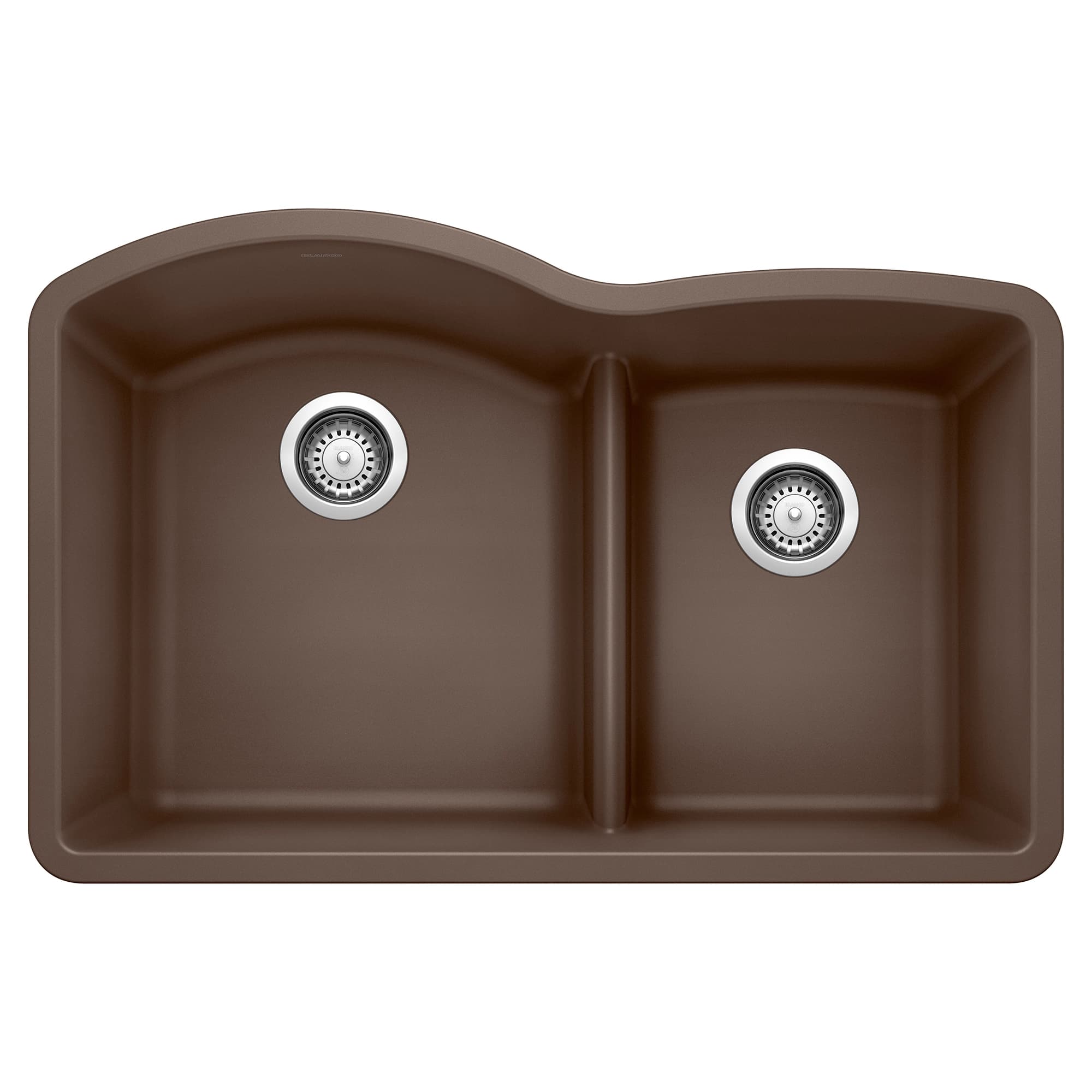 Diamond 1-3/4 Double Bowl Kitchen Sink with Low Divide - Café material