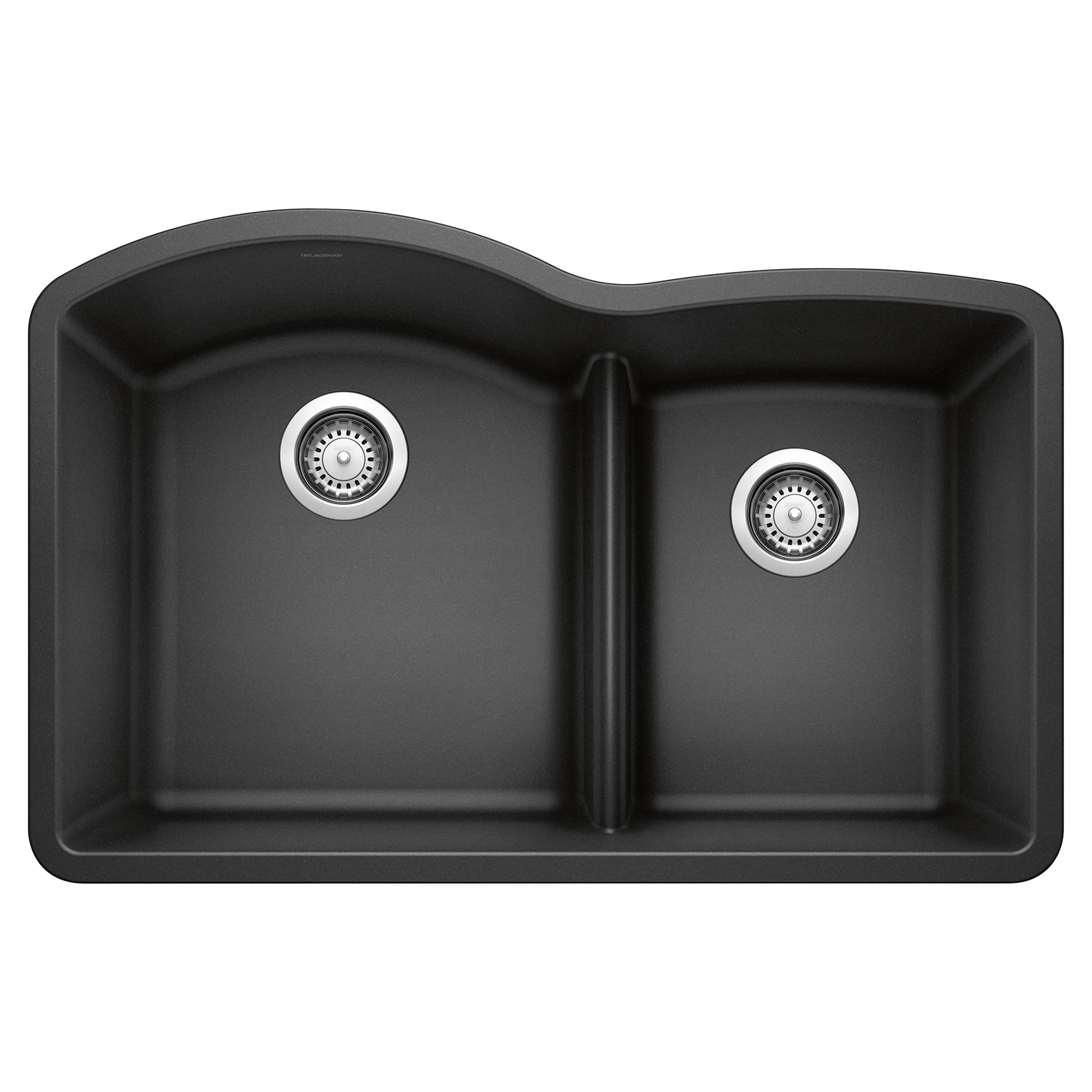Diamond 1-3/4 Double Bowl Kitchen Sink with Low Divide - Anthracite material