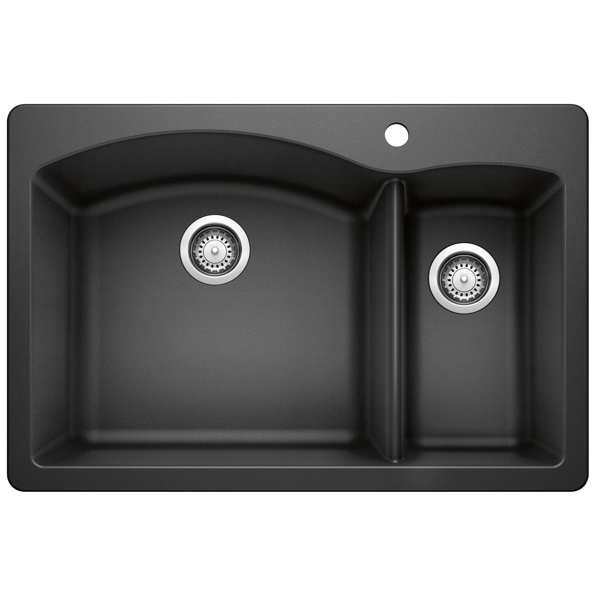 Diamond 1-1/2 Double Bowl Dual Mount Kitchen Sink - Anthracite material