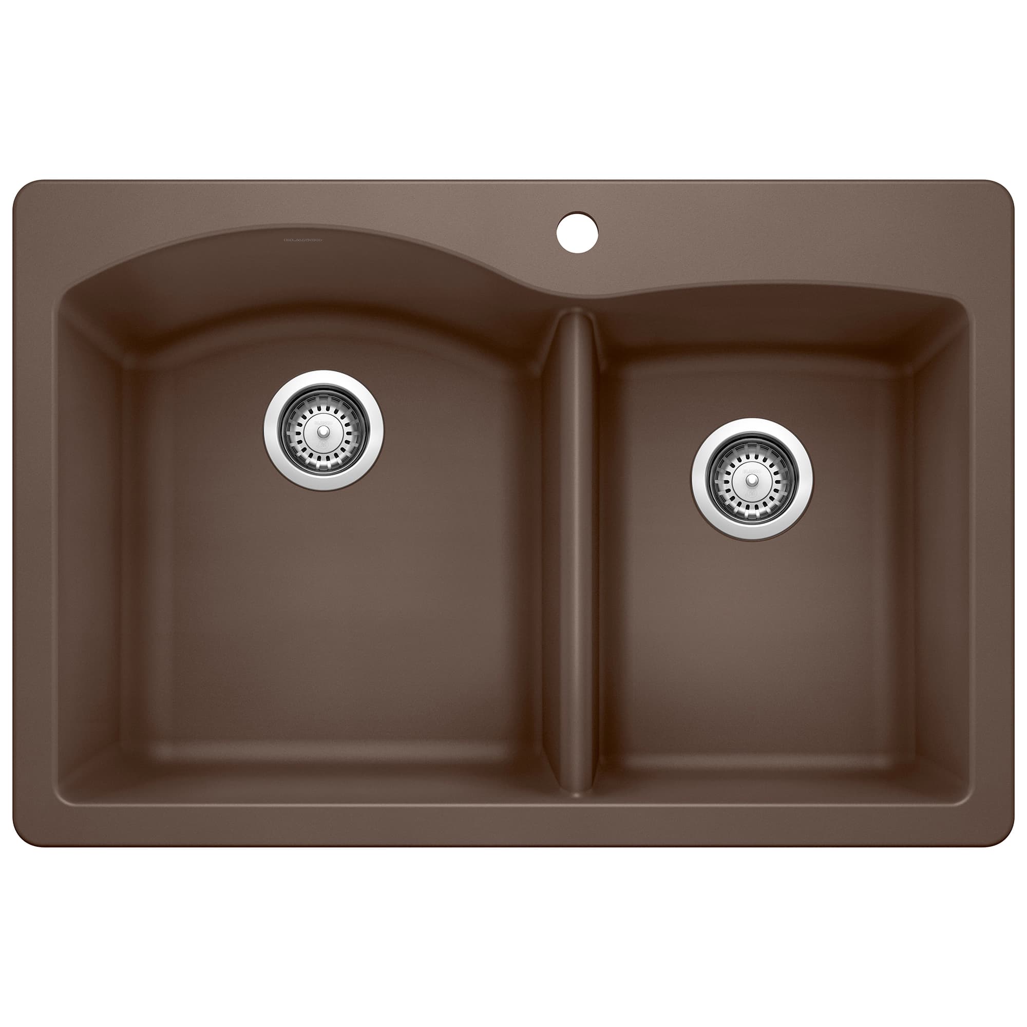 Diamond 1-3/4 Double Bowl Dual Mount Kitchen Sink - Café material