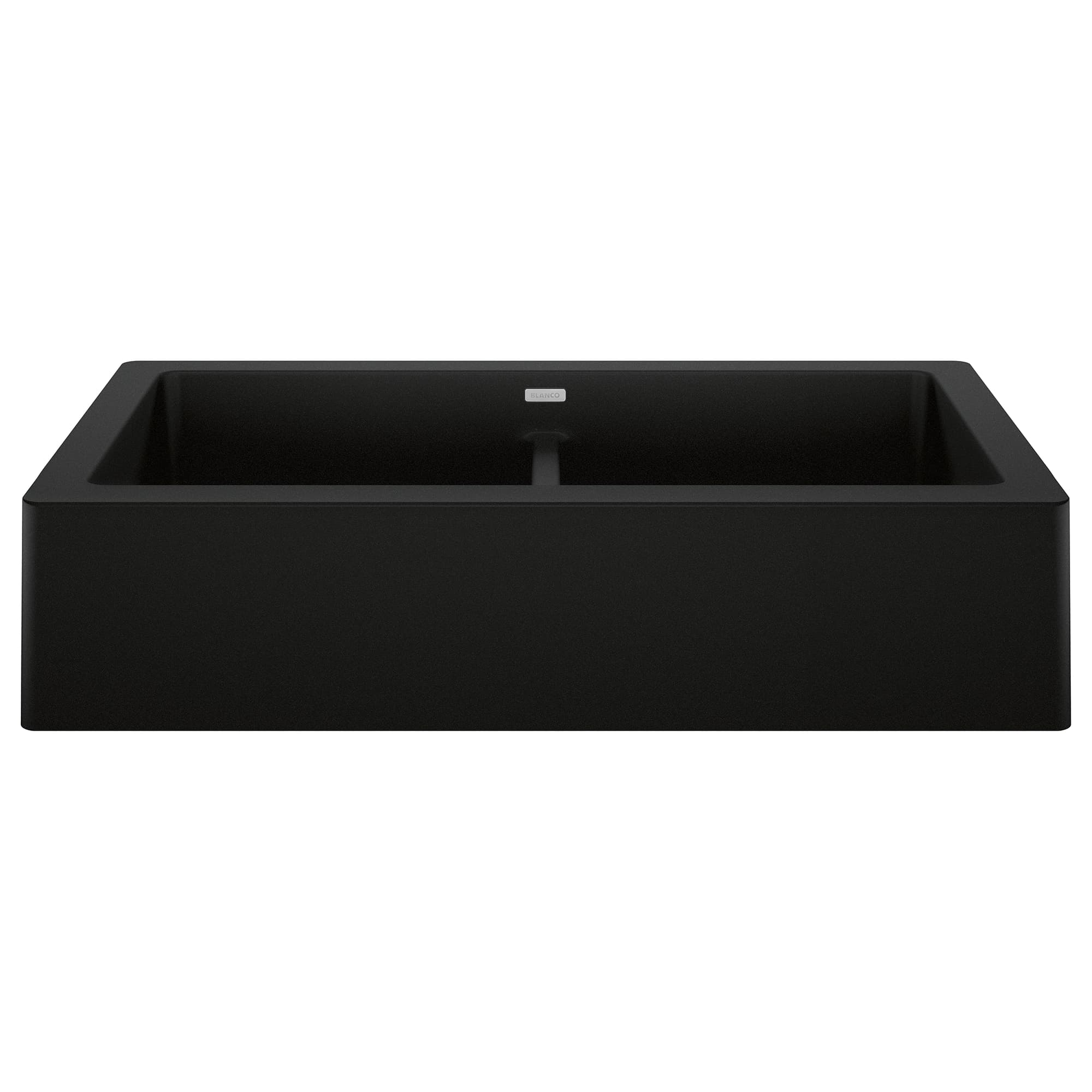 Vintera 33" Equal Double Apron Farmhouse Sink - Coal Black material