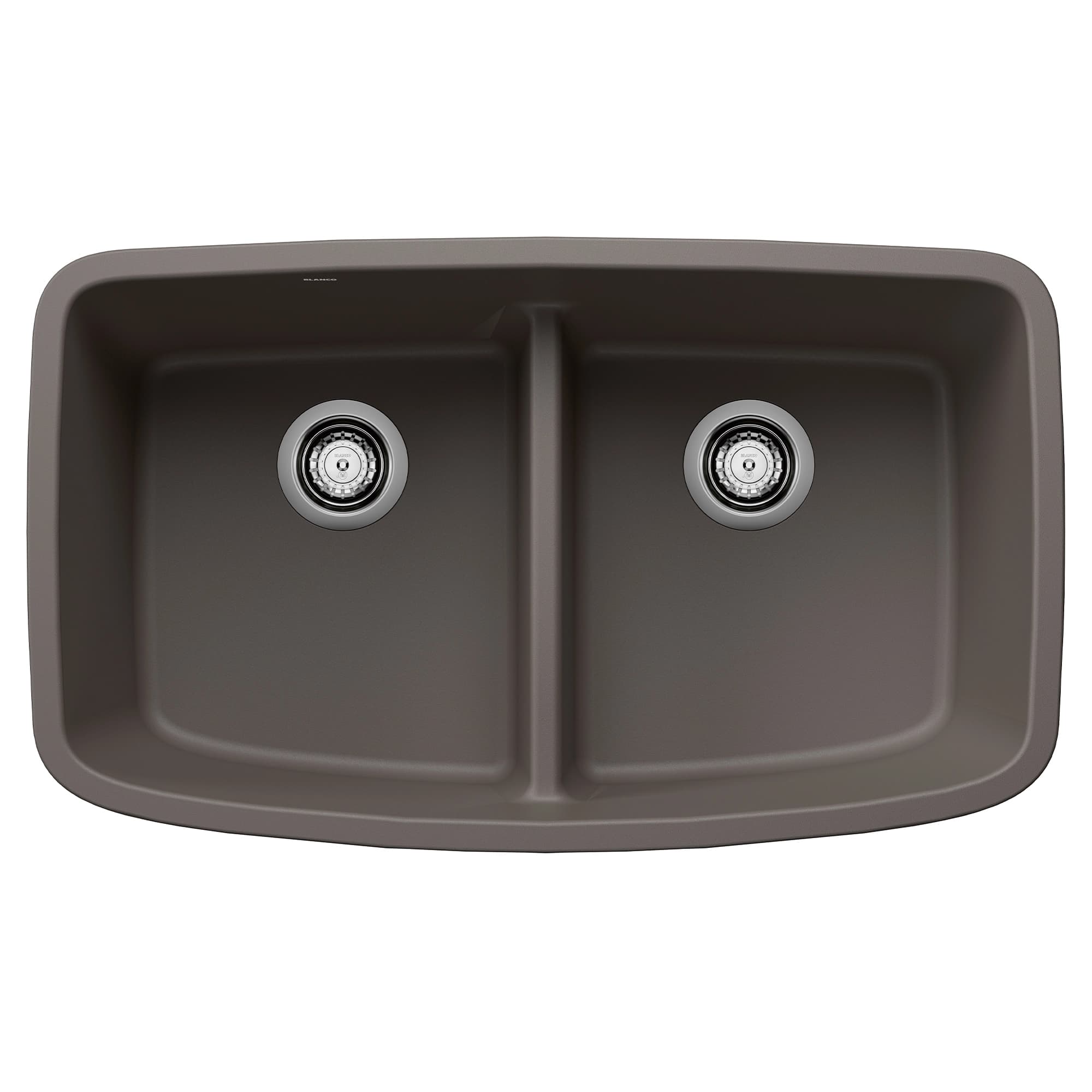 Valea Equal Double Bowl Kitchen Sink with Low Divide - Volcano Gray material