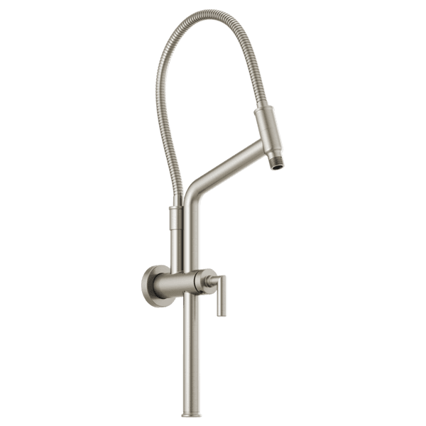 Brizo Brizo Universal Showering: 10 7/16" Linear Round Slide Bar Shower Arm And Flange material