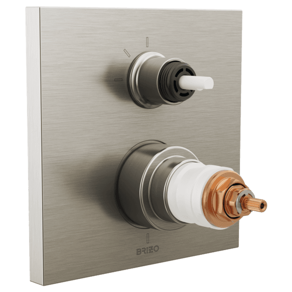 Brizo Frank Lloyd Wright®: TempAssure® Thermostatic Valve with 3-Function Integrated Diverter Trim - Less Handles material