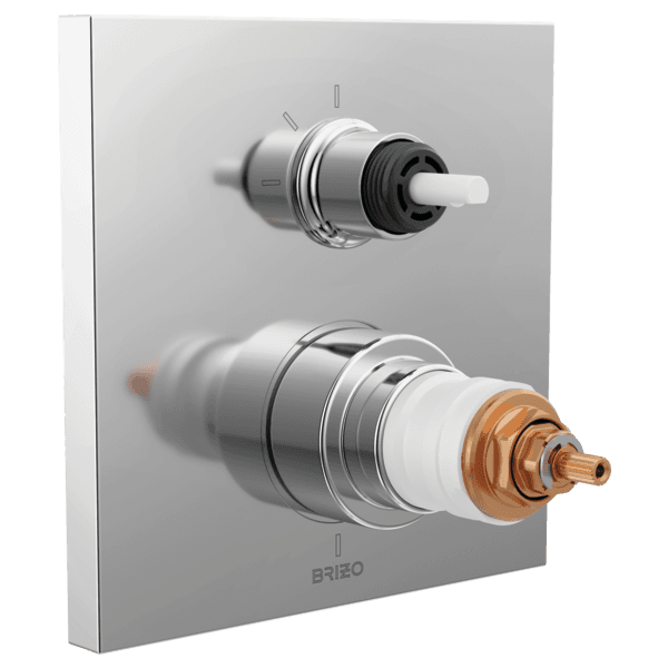Brizo Frank Lloyd Wright®: TempAssure® Thermostatic Valve with 3-Function Integrated Diverter Trim - Less Handles material