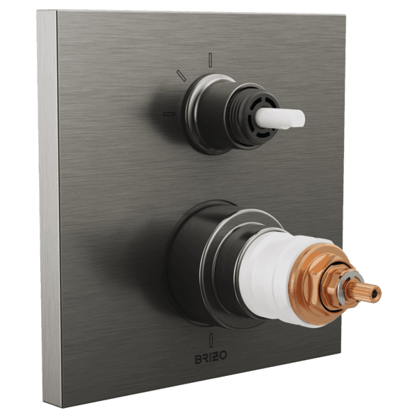 Brizo Frank Lloyd Wright®: TempAssure® Thermostatic Valve with 3-Function Integrated Diverter Trim - Less Handles material
