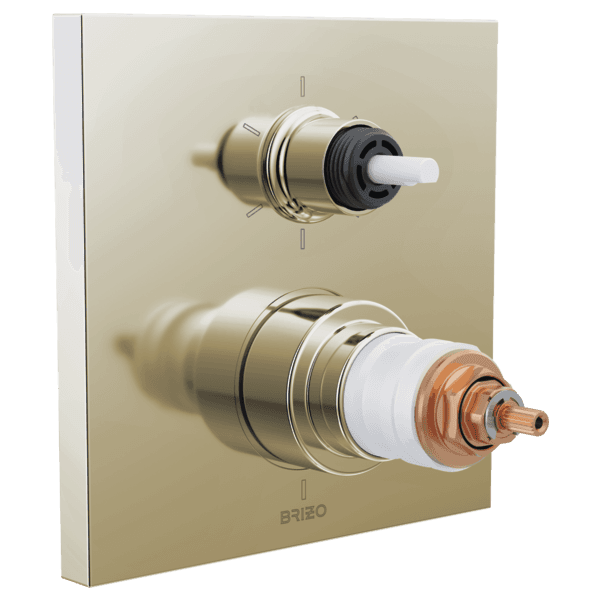 Brizo Frank Lloyd Wright®: TempAssure® Thermostatic Valve with 6-Function Integrated Diverter Trim - Less Handles material
